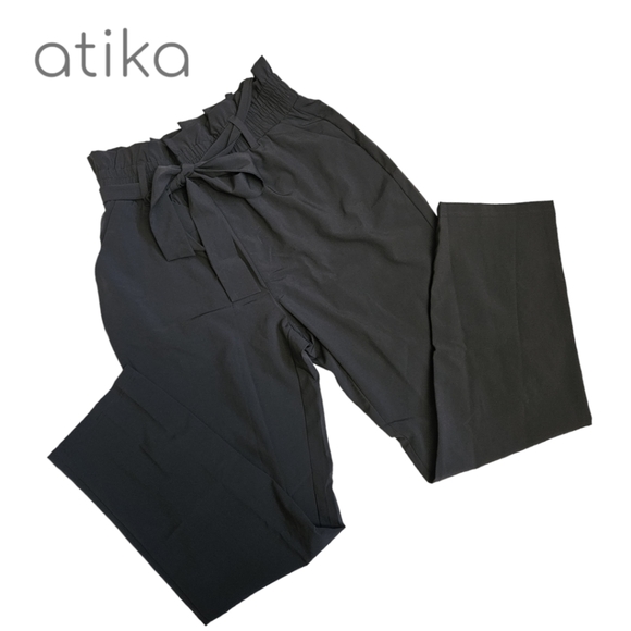 Atika Paper Bag Belted High Rise Pant - Picture 4 of 7